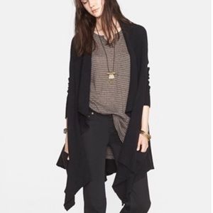 Free People Long Black Cardigan Sweater